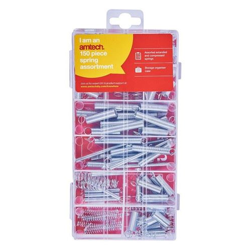 AMTECH ASSORTED SPRING 150/PK. AMS6210