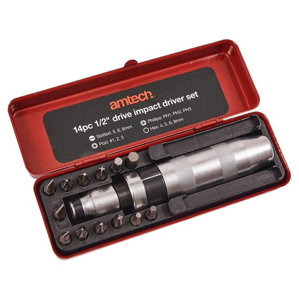 Impact Driver Set - AMTECH 14PC 1/2 Inch Drive AML2130