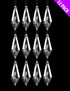 12 ACRYLIC HANGING DROPS. DP54334