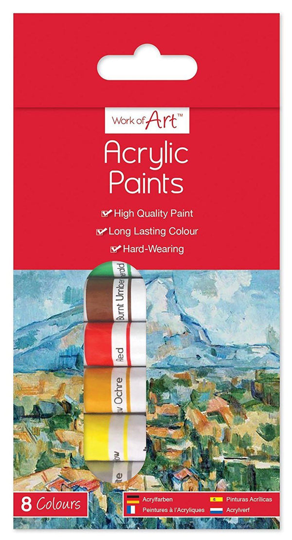 Acrylic Paint Set - 8 Pack 6ml Tubes for Artists & Hobbyists 6742