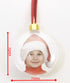 PERSONALISED CHRISTMAS TREE PHOTO BAUBLES 70MM. HBB016B
