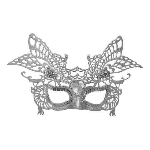 WOMEN ELEGANT PROM MASQUERADE PARTY MASK SILVER. DP54819