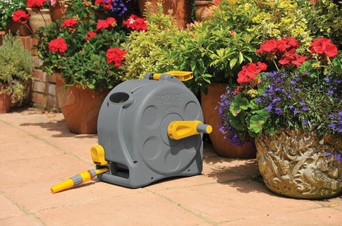 HOZELOCK COMPACT 2 IN 1 REEL WITH 25M HOSE. 100-000-919