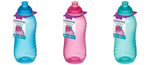 SISTEMA TWIST N SIP WATER BOTTLE 330ML. S780