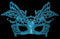 MASQUERADE MASK TURQUIOSE. DP54822