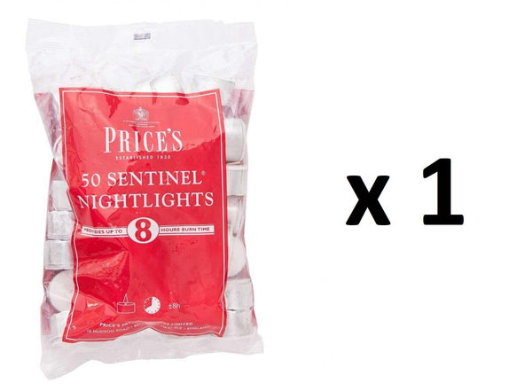 PRICES SENTINEL NIGHTLIGHT CANDLE 8HRS 50/PK. SE006028 241666