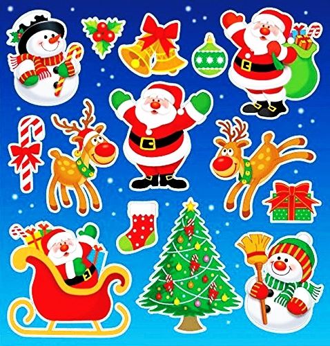 CHRISTMAS STICKERS 12 SHEET. 396133_12