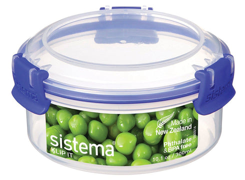 SISTEMA KLIP IT ROUND CLEAR FOOD STORAGE CONTAINER 300ML. 1303