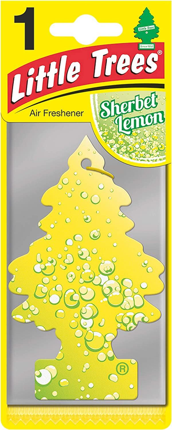 LITTLE TREES CAR AIR FRESHENER - SHERBET LEMON. MTR0073