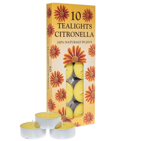 PRICES CINTRONELLA TEA LIGHT CANDLE 4HRS 10/PK. SUN101018 007529