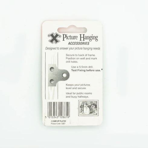 SHAW X NICKLE PLATED FRAME PLATES 25MM. FS12861