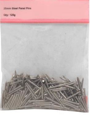 Panel Pins 20mm - STAR PACK 100G Steel Pins for Secure Fixing