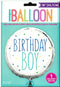 Birthday Boy Balloon - Unique Round Foil 18" UNI85914