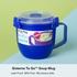 SISTEMA KLIP IT SOUP MUG SMALL 565ML ASSORTED COLOUR. S21142