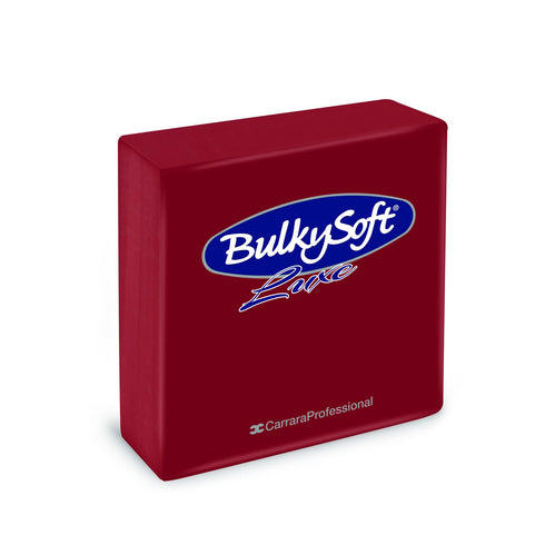 BULKY SOFT 2PLY 4 FOLD NAPKINS 33CM X 33CM 100/PK - BORDEAUX. 32170