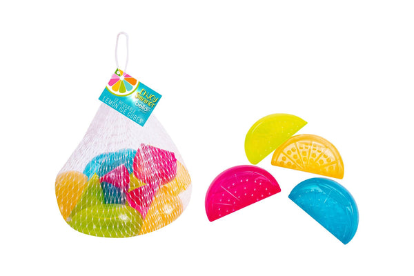 BELLO REUSABLE LEMON SHAPE ICE CUBES 12/PK. AM2179