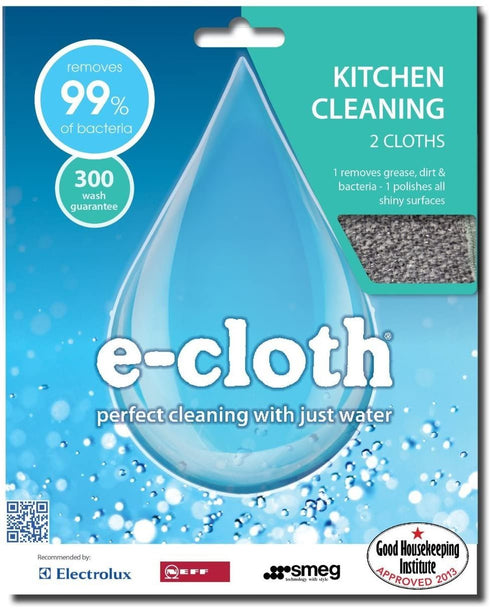 Kitchen Cleaning Pack - E-CLOTH 2 Piece Set for Efficient Cleaning