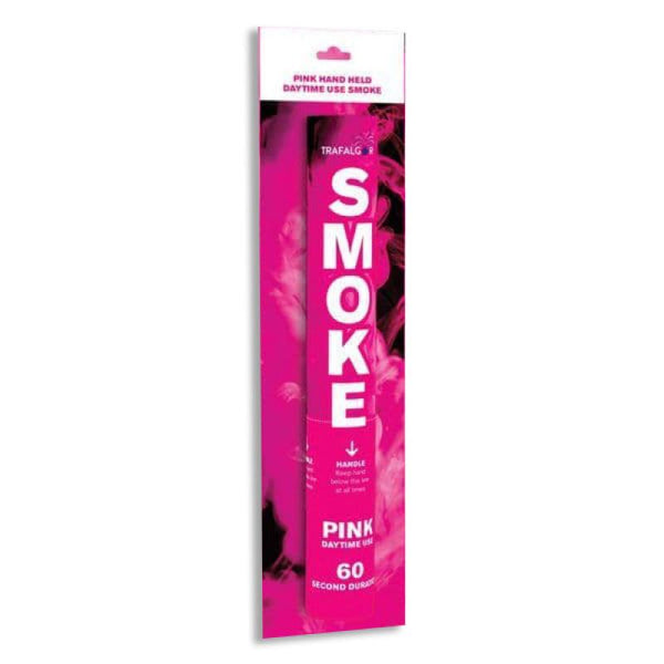 TRAFALGAR HANDHELD DAYTIME COLOURED SMOKE- PINK. CR-RPS001P