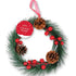 CHRISTMAS WREATH WITH BERRIES & CONES 20CM. XDDWTR