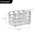 CHROME CUTLERY CADDY OVEL TRAY. AP5661