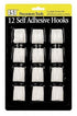 Self Adhesive Hooks - 12 Pack Easy Install 1511042A-36