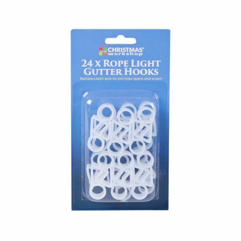 CHRISTMAS WORKSHOP ROPE LIGHT GUTTER HOOKS 24/PK. 76630