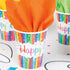 Rainbow Birthday Cups - 9oz Party Cups 8/Pack | UNI49566