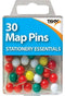 Coloured Map Pins 30-Pack - Essential for Organizing