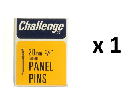 Panel Pins 20mm - Challenge Bright Pins 50g Pack FS10606