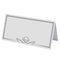 Wedding Place Cards - White & Silver Hearts, Table Name Cards X51169