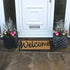 Coir Welcome Doormat - JVL Granite Rubber Tray Base 40x70cm