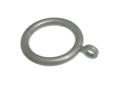 Grey Curtain Rings - 28mm Fixed Eye Plastic Pack of 5 | 72489