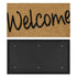 Coir Welcome Doormat - JVL Granite Rubber Tray Base 40x70cm
