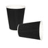 Ripple Wall Cups - Black Kraft 12oz Hot Drink Cups 25 Pack