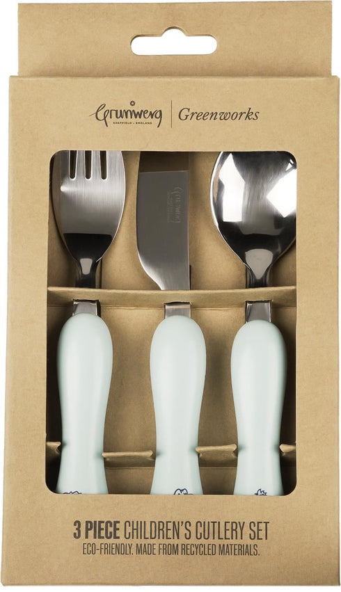 Kids Dinosaur Cutlery - Stainless Steel Set for Children | GREENWORKS