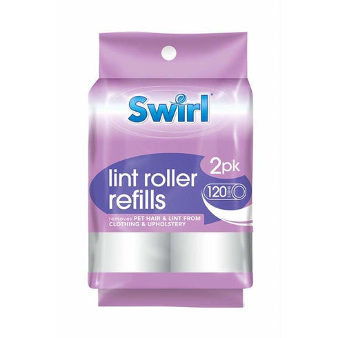 Lint Roller Refills - SWIRL 60 Sheets 2 Pack, SW1007