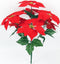 CHRISTMAS FLOWER POINSETTIA RED WITH 6 FLOWERS. HBA040