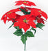 CHRISTMAS FLOWER POINSETTIA RED WITH 6 FLOWERS. HBA040