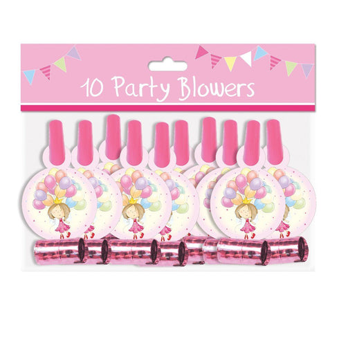 Fairy Princess Party Blowers - Pack of 10 for Girls Birthday | TA5787