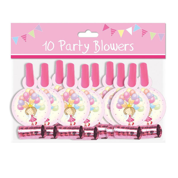 Fairy Princess Party Blowers - Pack of 10 for Girls Birthday | TA5787