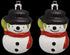 2 CHRISTMAS HANGING GLITTER SNOWMAN BAUBLES. 54393