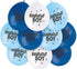 Birthday Boy Balloons - Blue & White Latex Pack of 10 | UNI56062