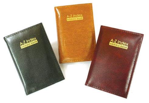 Executive Address Book - Pocket A-Z Index, Assorted Colors 6125