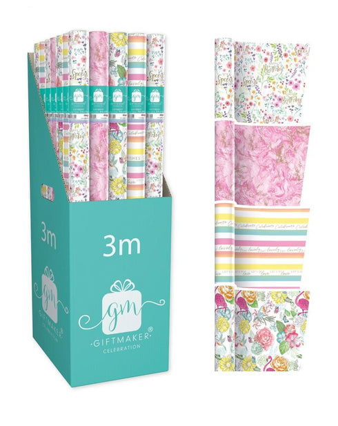 Designer Gift Wrap Paper Roll for Her - 3M x 69CM GW20A