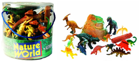 Dinosaur Toy Set - 18 PC Dinosaurs in Tub TY0660