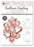 EUROWRAP 14 PIECE BALLOON SET ROSE GOLD APX 45 X 45 CM. 28854-RGCC