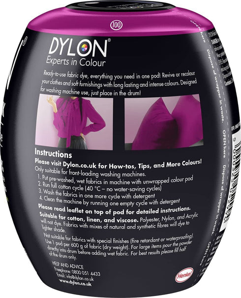 Fabric Dye Pod - DYLON Orchid Pink Machine Dye 350g RY11312