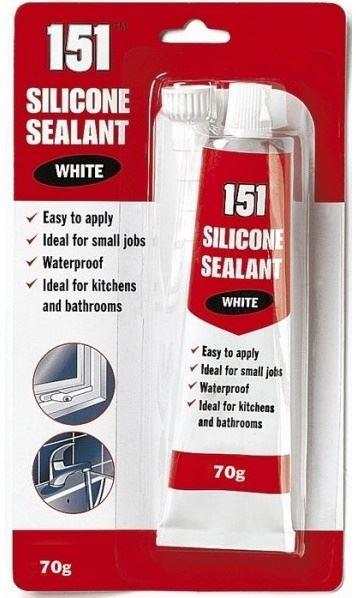 White Silicone Sealant - 151 Multi Purpose Tube 70g DY1001
