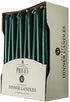 PRICES GREEN TAPERED DINNER CANDLE UNWRAPPED 7HRS 50/PK. TDC005089