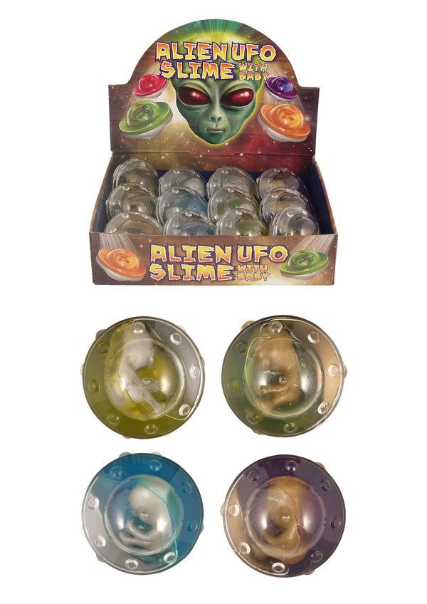 SLIME UFO Toy - Gold or Silver, Perfect Gift for Kids N14151